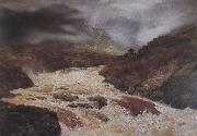 Peter Graham Spate in the Highlands Sweden oil painting artist